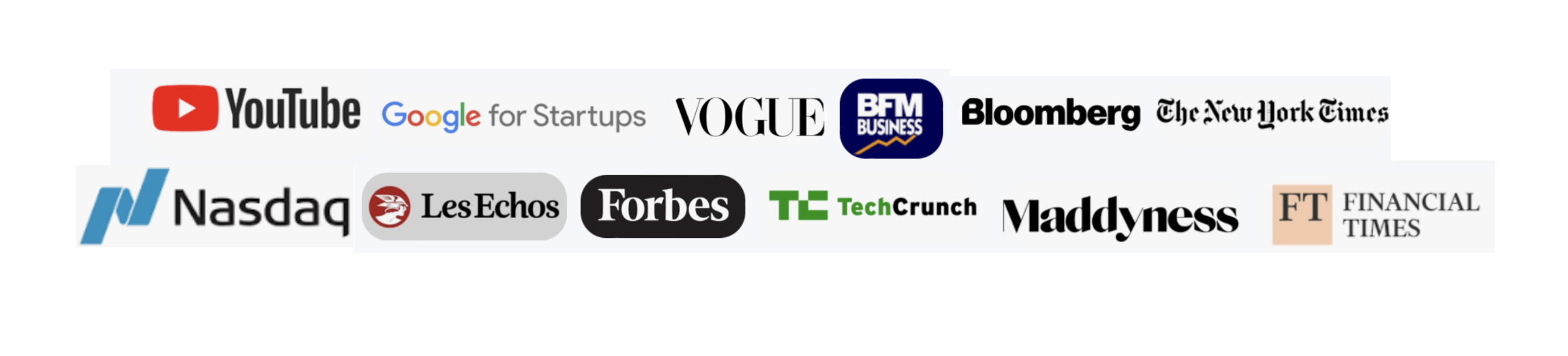 Logos des partenaires et médias